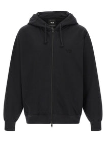 Y-3 - Y-3 Unisex Y-3 Brushed Terry Zip Hoodie Black - Women’s Sweatshirts