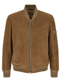 TOM FORD - TOM FORD - Suede bomber jacket - Men’s Outerwear