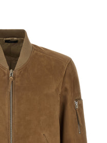 TOM FORD - TOM FORD - Suede bomber jacket - Men’s Outerwear