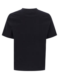 BRUNELLO CUCINELLI - BRUNELLO CUCINELLI Men’s Logo Print T-Shirt Blue - Men’s Tops