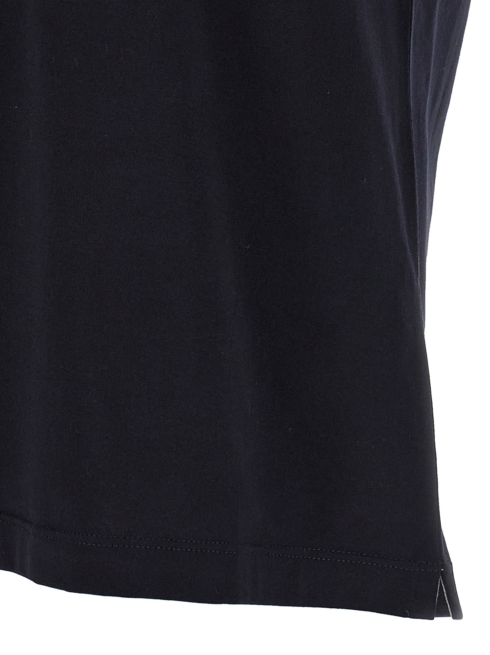 BRUNELLO CUCINELLI - BRUNELLO CUCINELLI Men’s Logo Print T-Shirt Blue - Men’s Tops