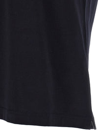 BRUNELLO CUCINELLI - BRUNELLO CUCINELLI Men’s Logo Print T-Shirt Blue - Men’s Tops