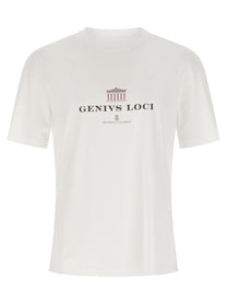 BRUNELLO CUCINELLI - BRUNELLO CUCINELLI Men’s Genius Loci T-Shirt White - Men’s Tops