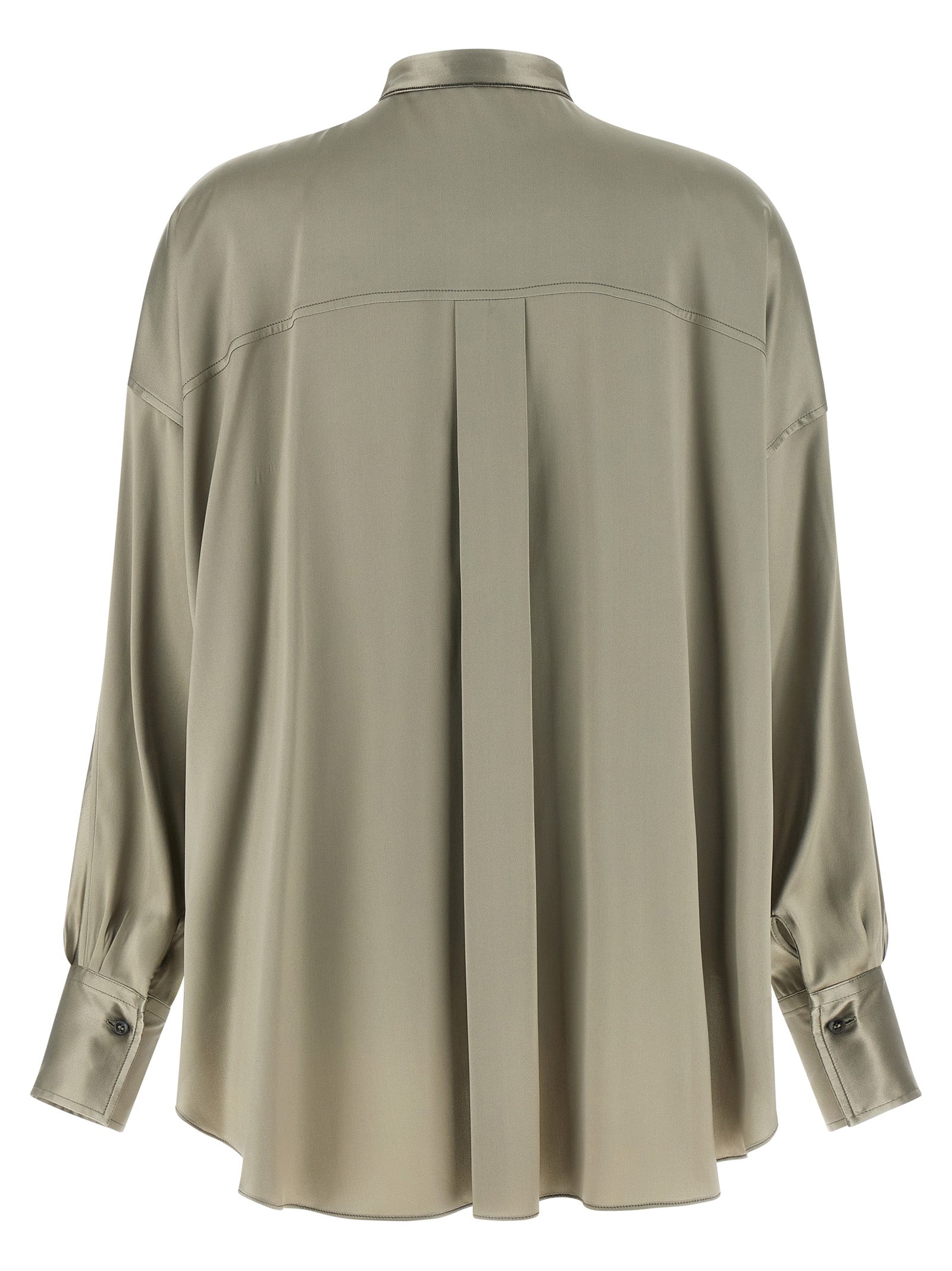 BRUNELLO CUCINELLI - BRUNELLO CUCINELLI - Korean collar shirt - Women’s Tops