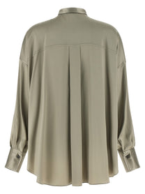 BRUNELLO CUCINELLI - BRUNELLO CUCINELLI - Korean collar shirt - Women’s Tops