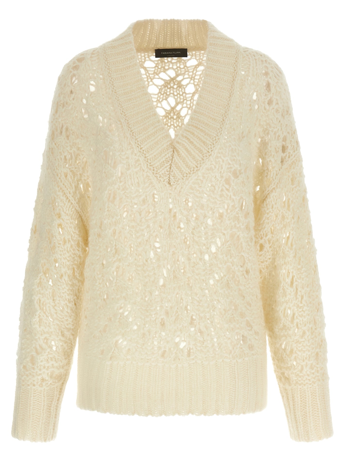 FABIANA FILIPPI - FABIANA FILIPPI - Platinum mohair sweater - Women’s Knitwear