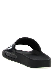 MOSCHINO Men's Pool Slides White/Black