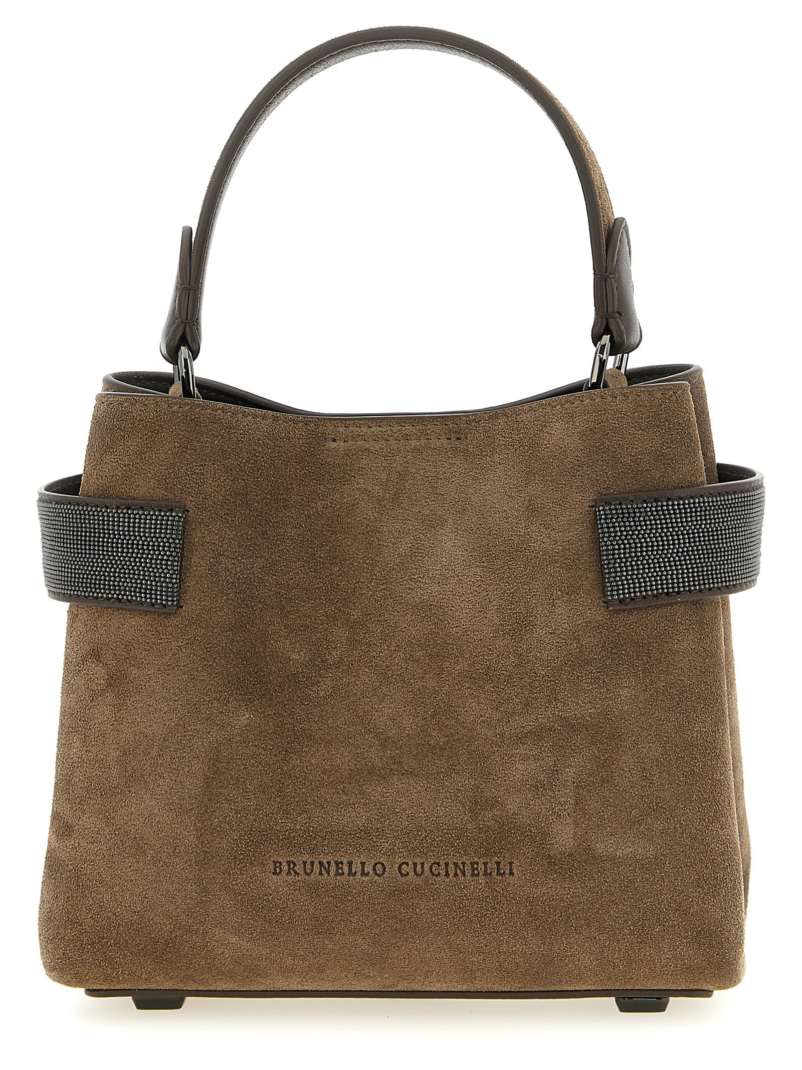 BRUNELLO CUCINELLI - BRUNELLO CUCINELLI Women’s Essence Small Handbag Brown - Women’s Bags