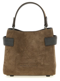 BRUNELLO CUCINELLI - BRUNELLO CUCINELLI Women’s Essence Small Handbag Brown - Women’s Bags