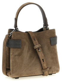 BRUNELLO CUCINELLI - BRUNELLO CUCINELLI Women’s Essence Small Handbag Brown - Women’s Bags