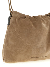 BRUNELLO CUCINELLI - BRUNELLO CUCINELLI Women’s Bc Duo Pouch Brown - Women’s Bags
