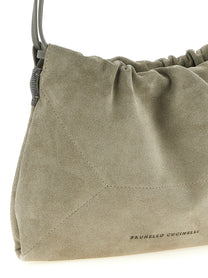 BRUNELLO CUCINELLI - BRUNELLO CUCINELLI Women’s Bc Duo Pouch Gray - Women’s Bags