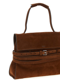 MOSCHINO Women's Tie Me Shoulder Bag Brown