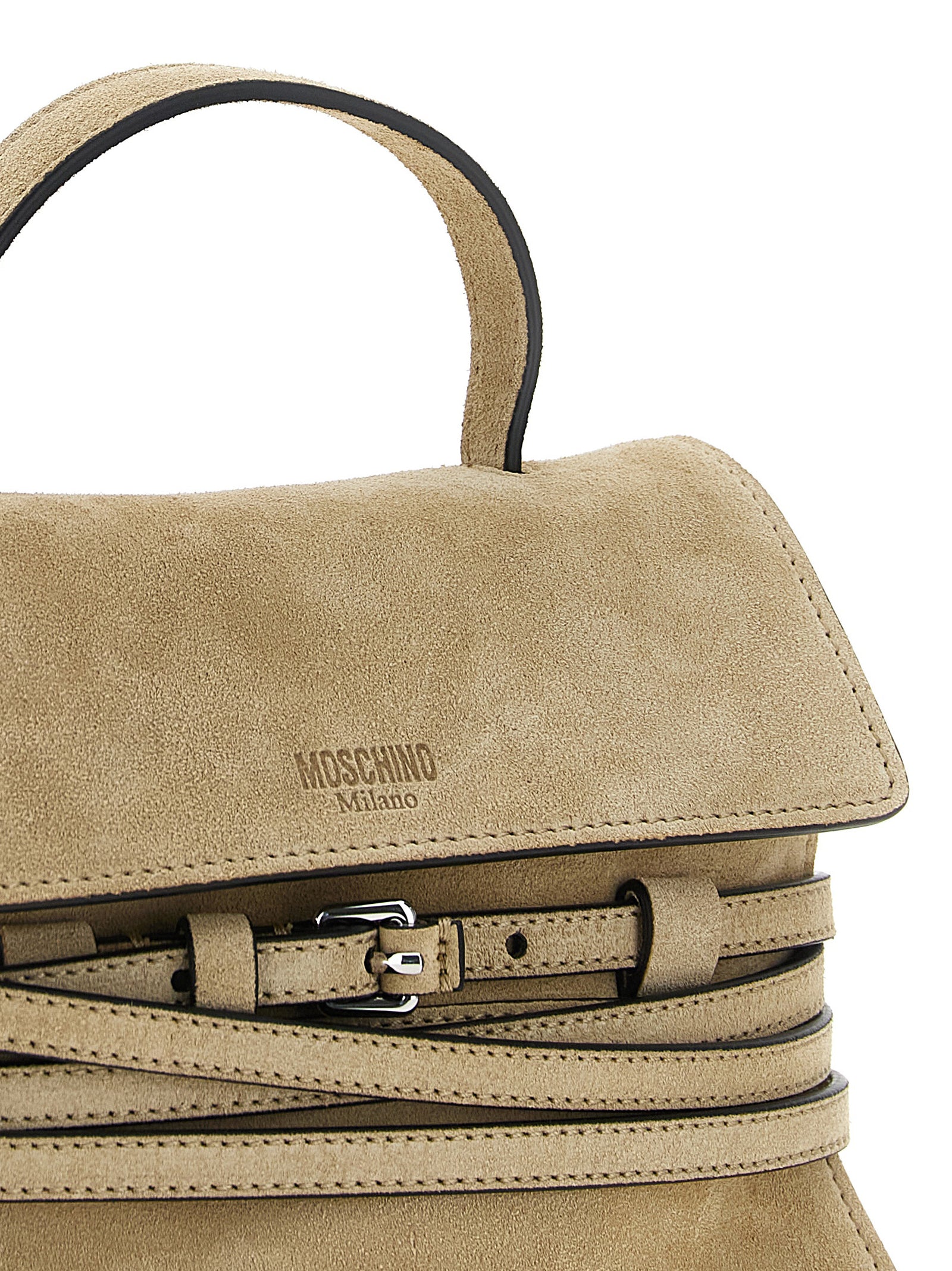 MOSCHINO Women's Tie Me Small Handbag Beige