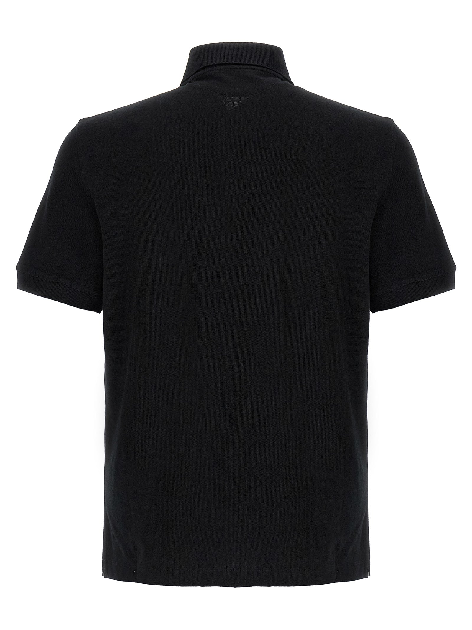 BRUNELLO CUCINELLI - BRUNELLO CUCINELLI Men’s Piqué Polo Shirt Black - Men’s Tops
