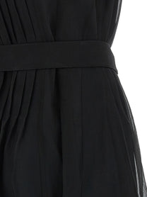 BRUNELLO CUCINELLI - BRUNELLO CUCINELLI Women’s Silk Dress Black - Women’s Clothing