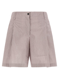 BRUNELLO CUCINELLI - BRUNELLO CUCINELLI Women’s Baggy Shorts Multicolor - Women’s Clothing