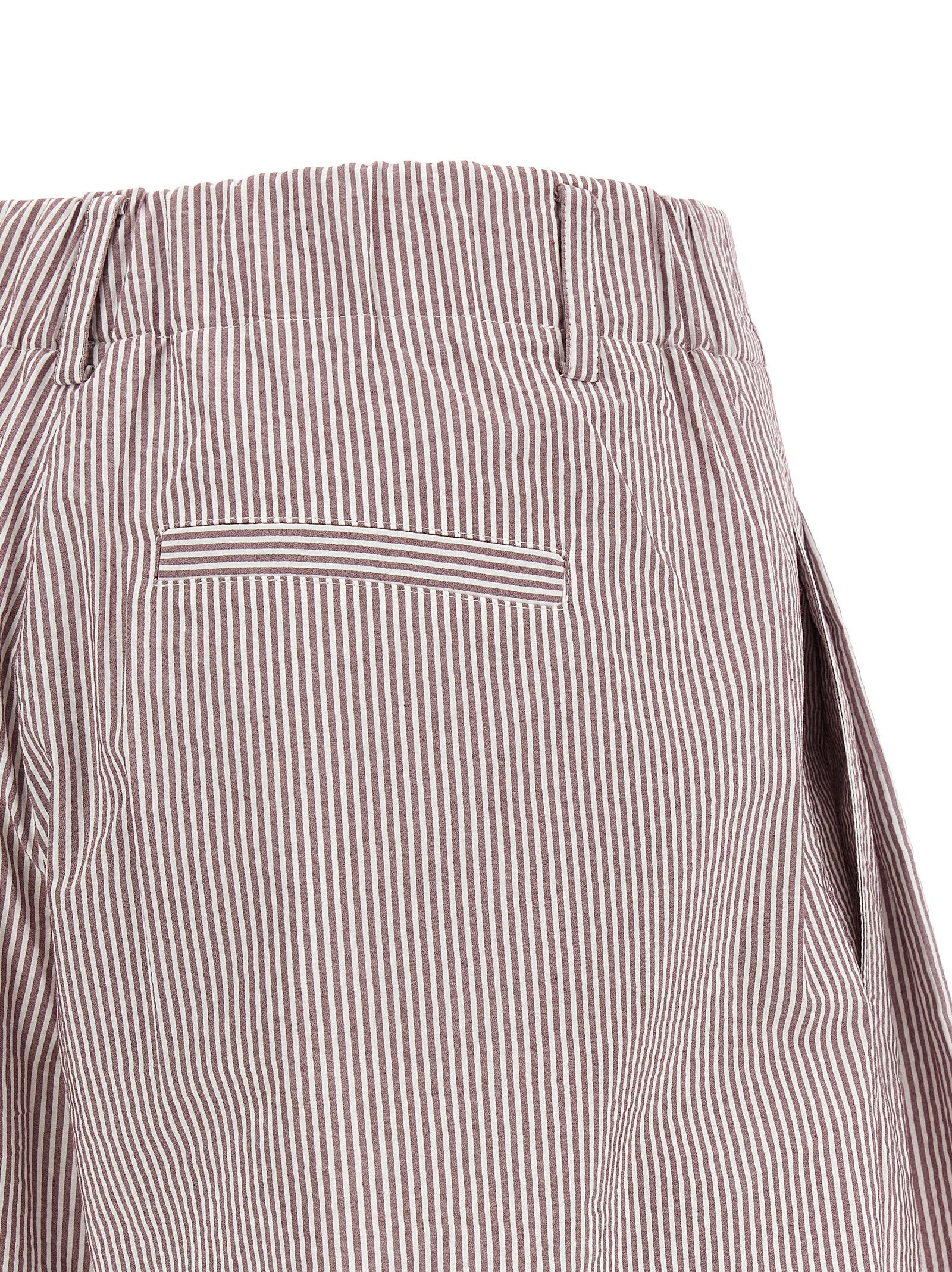 BRUNELLO CUCINELLI - BRUNELLO CUCINELLI Women’s Baggy Shorts Multicolor - Women’s Clothing