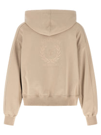 BRUNELLO CUCINELLI - BRUNELLO CUCINELLI Women’s Solomei Ad Mcccxci Hoodie Beige - Women’s Sweatshirts