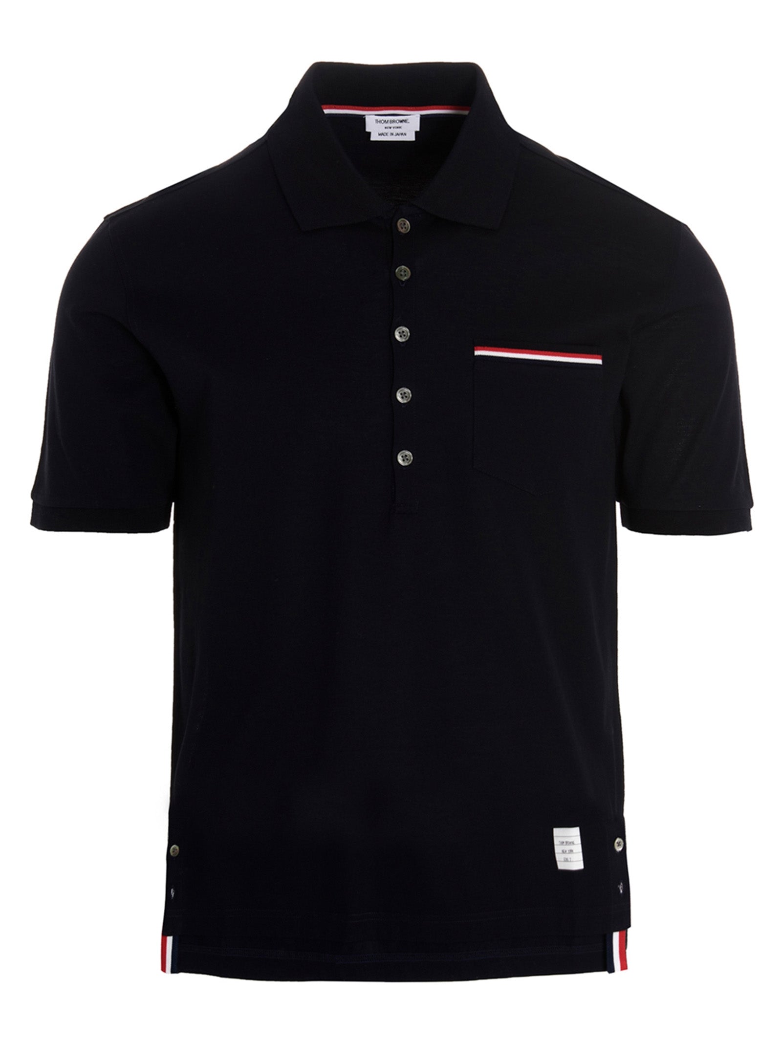 THOM BROWNE - THOM BROWNE - rwb polo shirt - Men’s Tops