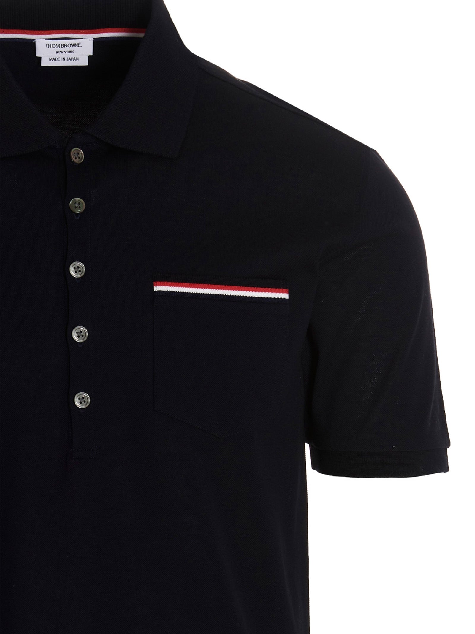 THOM BROWNE - THOM BROWNE - rwb polo shirt - Men’s Tops