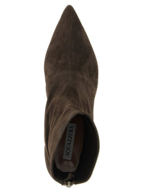 AQUAZZURA - AQUAZZURA Women’s Montmartre Ankle Boots Brown - Women’s Shoes