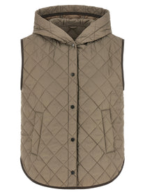 BRUNELLO CUCINELLI - BRUNELLO CUCINELLI - Quilted vest - Women’s Outerwear