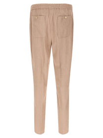 ETRO - ETRO - Flamed linen joggers - Men’s Bottoms