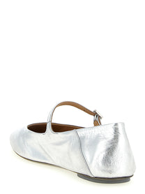 MARSÈLL Women's Strascico Ballet Flats Silver