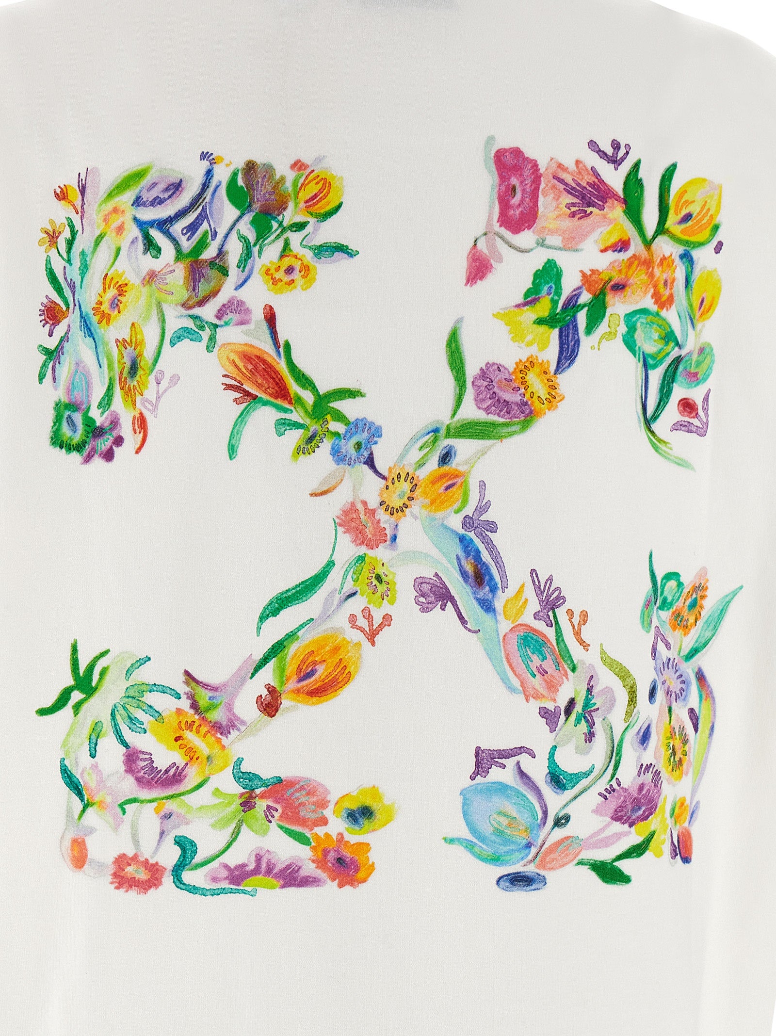 OFF-WHITE - OFF-WHITE - ’Arrow Glowing Flower’ T-shirt - Women’s Tops