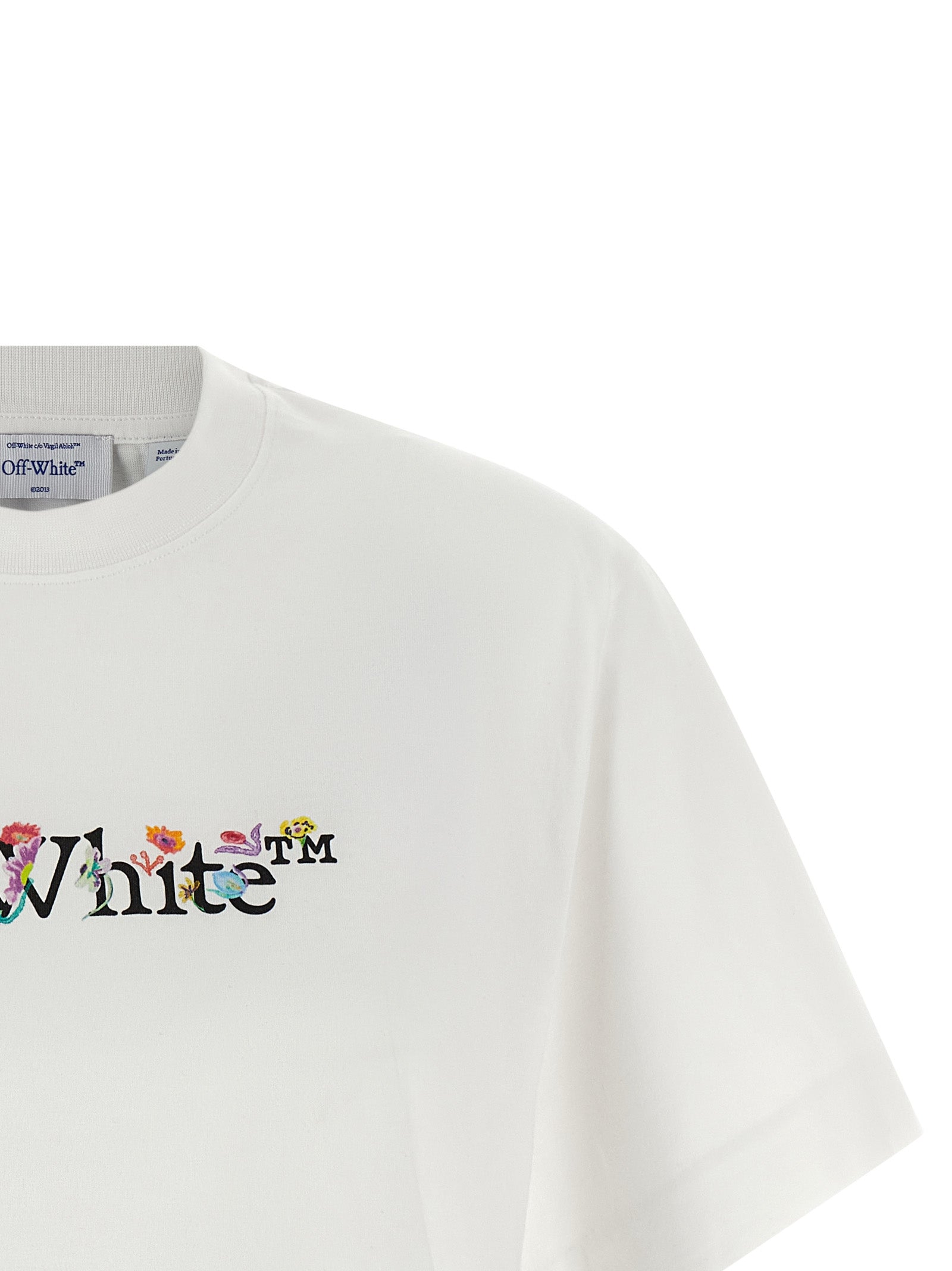 OFF-WHITE - OFF-WHITE - ’Bookish Glowing Flower’ T-shirt - Women’s Tops