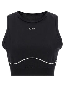 OFF-WHITE Women's Off Active Line Top White/Black
