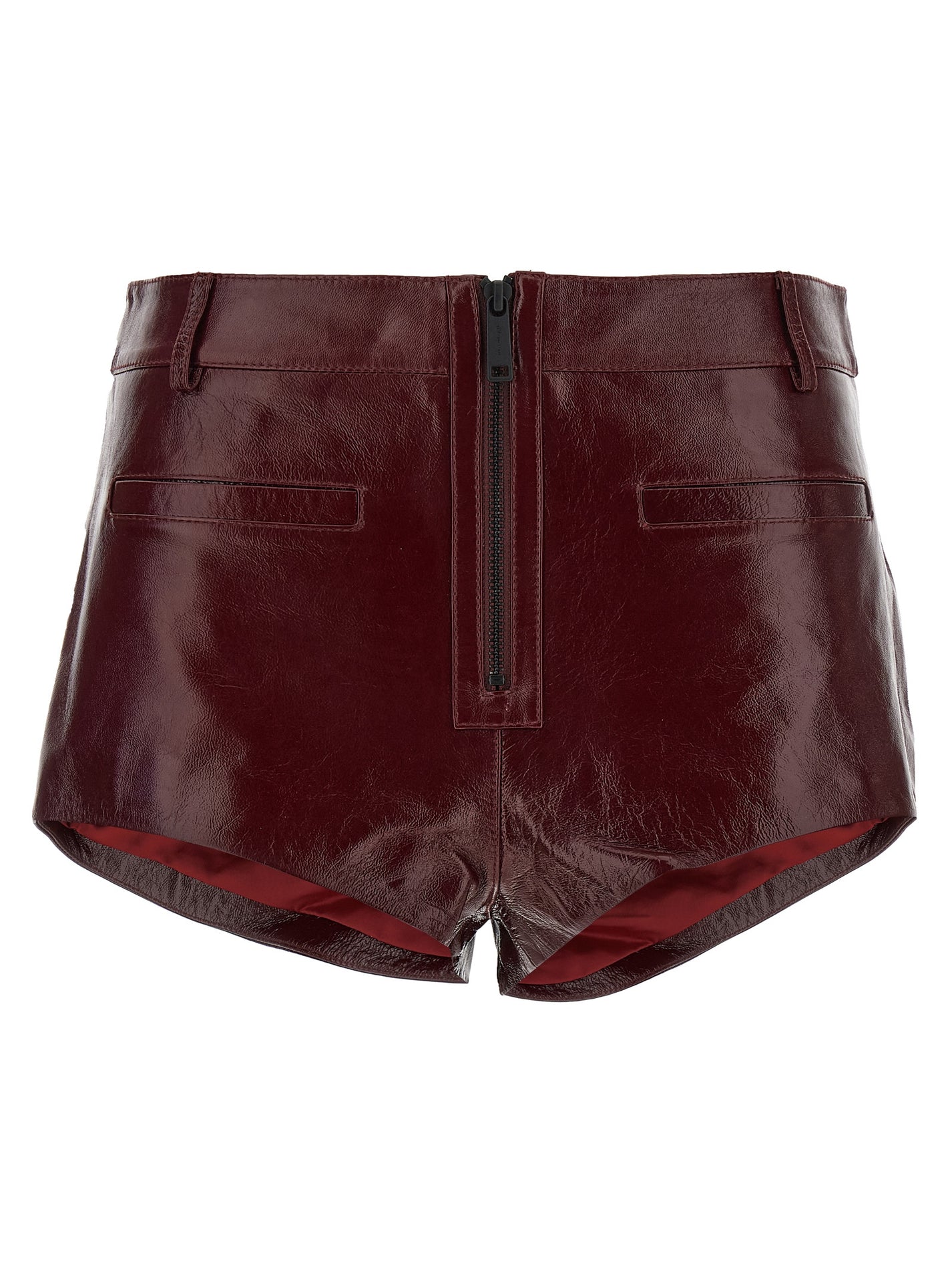 SELF PORTRAIT - SELF PORTRAIT - Craqué leather shorts - Women’s Clothing