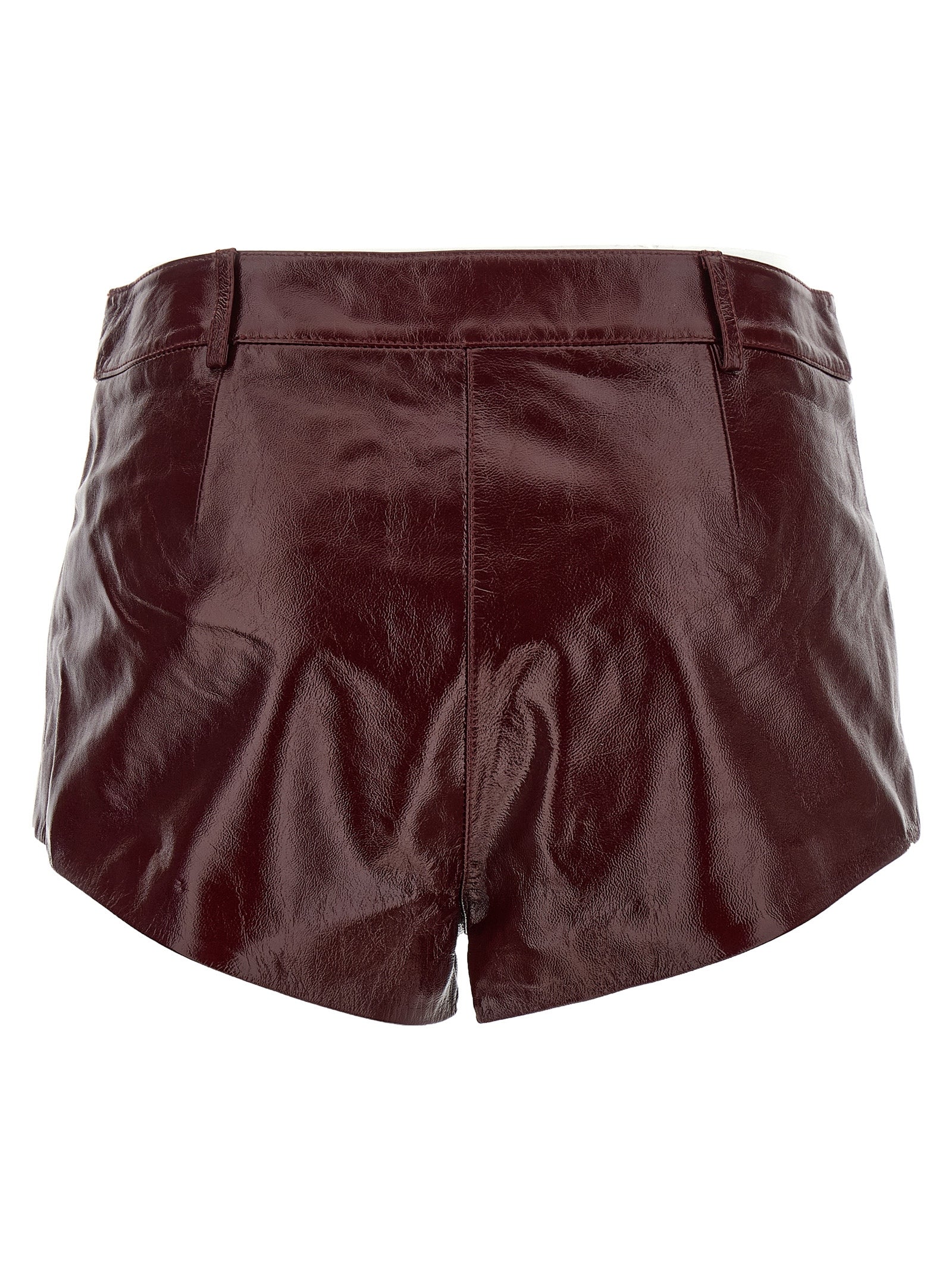 SELF PORTRAIT - SELF PORTRAIT - Craqué leather shorts - Women’s Clothing