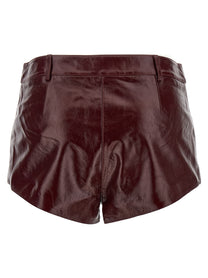SELF PORTRAIT - SELF PORTRAIT - Craqué leather shorts - Women’s Clothing