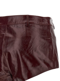 SELF PORTRAIT - SELF PORTRAIT - Craqué leather shorts - Women’s Clothing