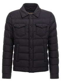 HERNO Men's La Denim Down Jacket Black