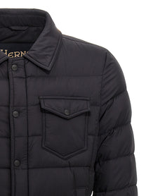 HERNO Men's La Denim Down Jacket Black