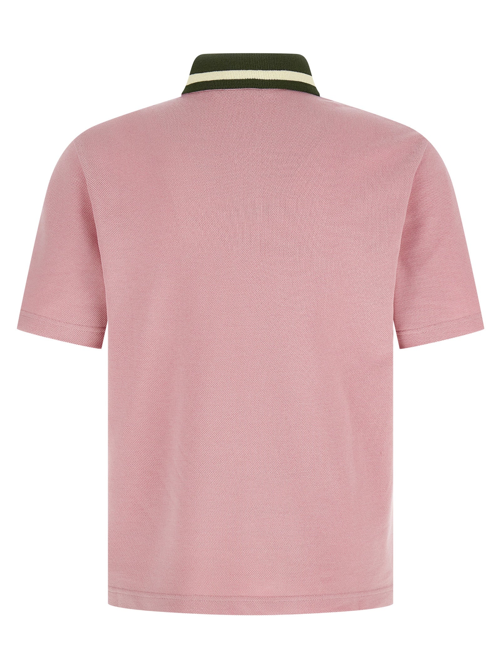 MARNI - MARNI Men’s Piqué Cotton Polo Shirt Pink - Men’s Tops