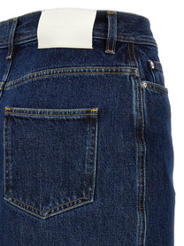 LOULOU DE SAISON - LOULOU DE SAISON Women’s Rona Skirt Blue - Women’s Bottoms