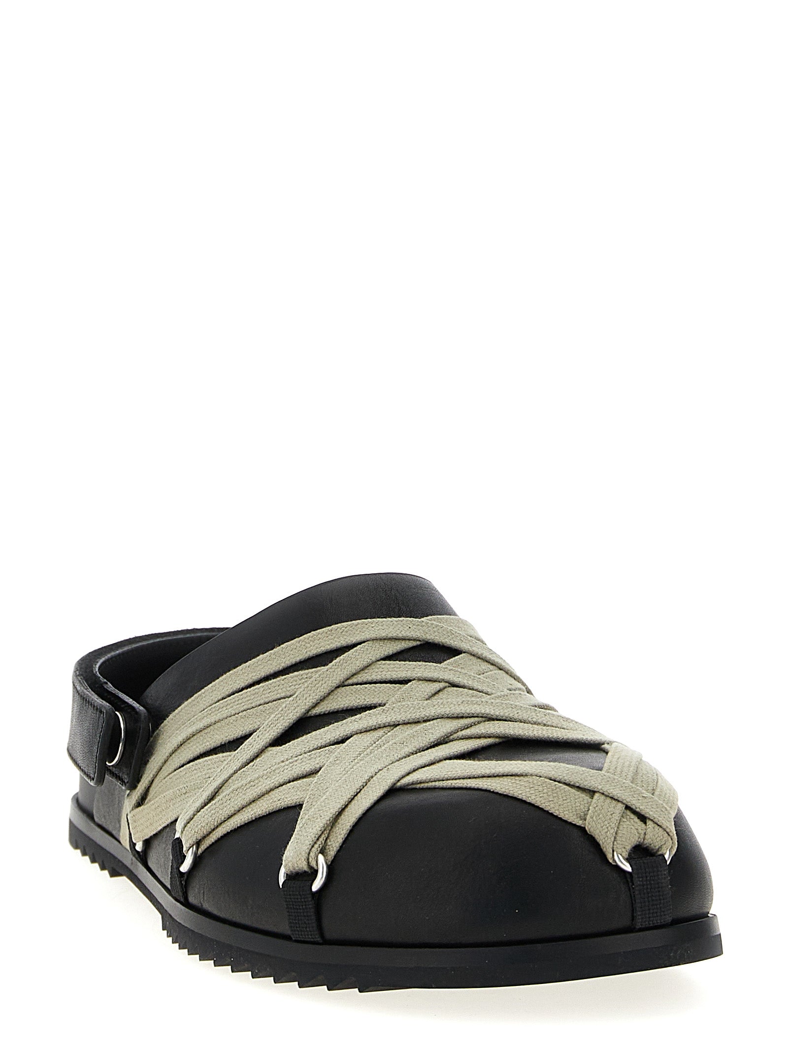 RICK OWENS Women's Granola Sabots Black