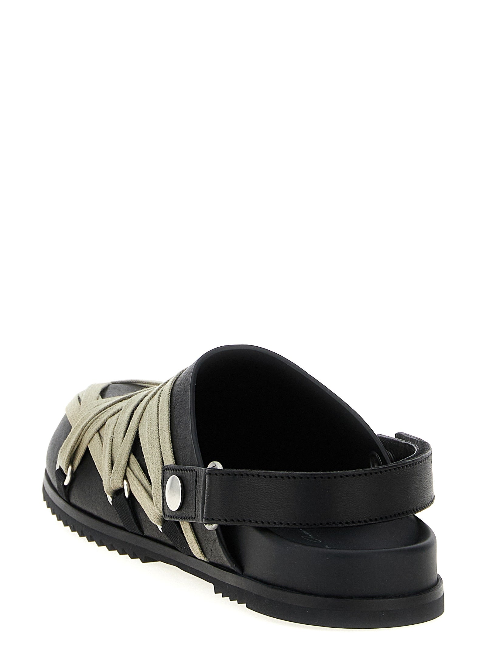 RICK OWENS Women's Granola Sabots Black