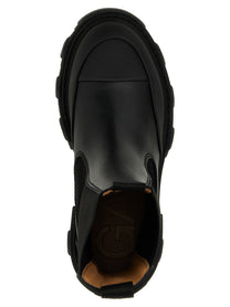 GANNI Women's Leather Ankle Boots Black