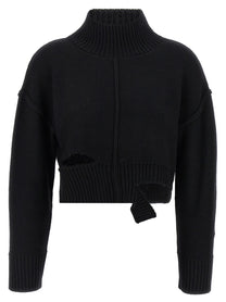MM6 MAISON MARGIELA - MM6 MAISON MARGIELA - Distressed sweater - Women’s Knitwear