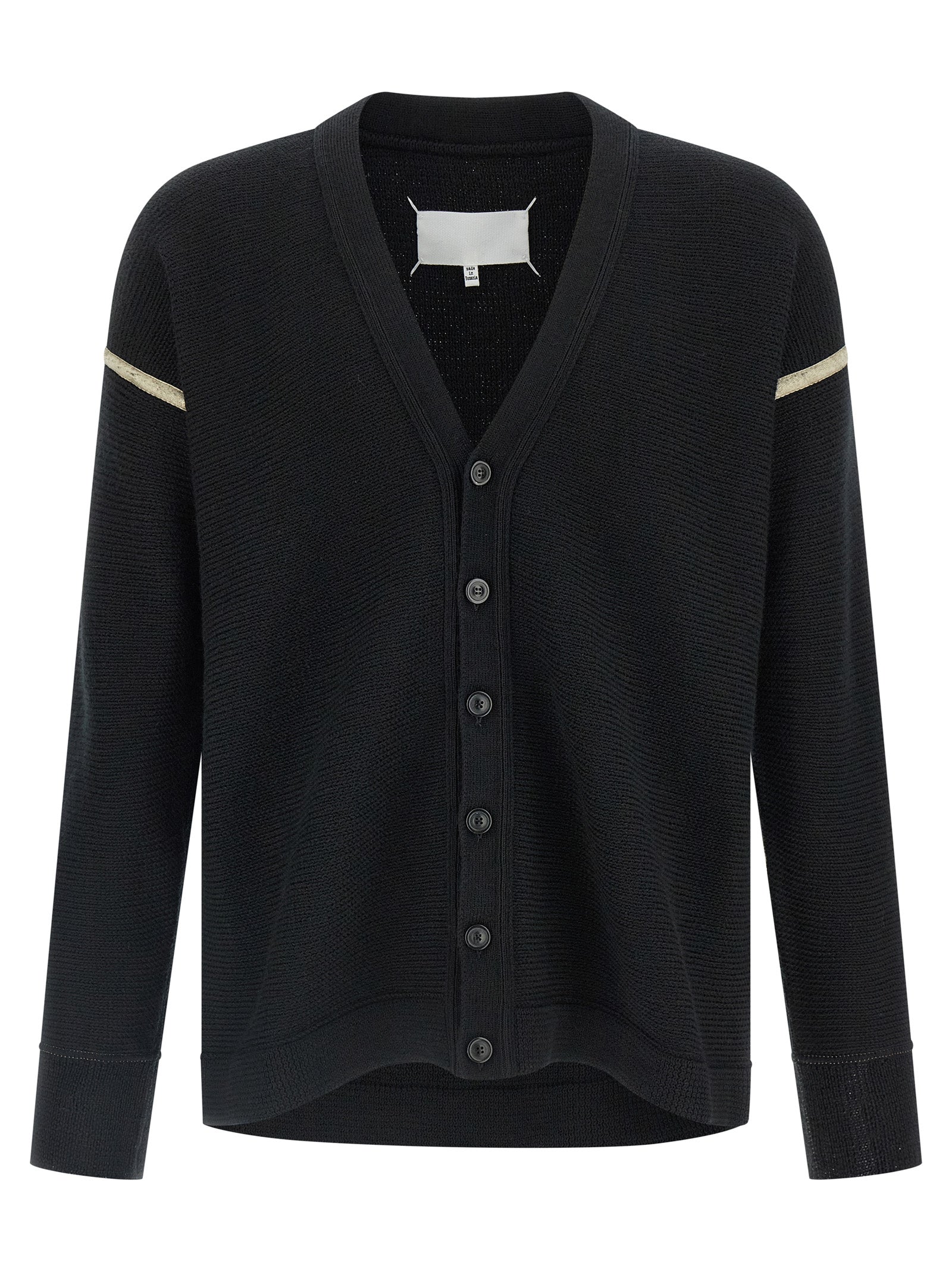 MAISON MARGIELA - MAISON MARGIELA - Elbow patch cardigan - Men’s Knitwear