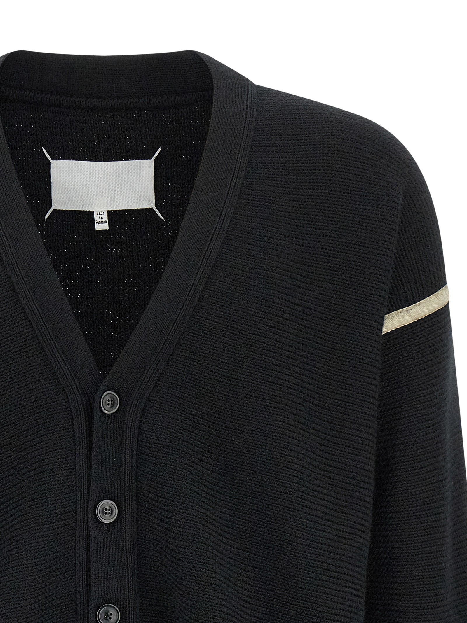 MAISON MARGIELA - MAISON MARGIELA - Elbow patch cardigan - Men’s Knitwear