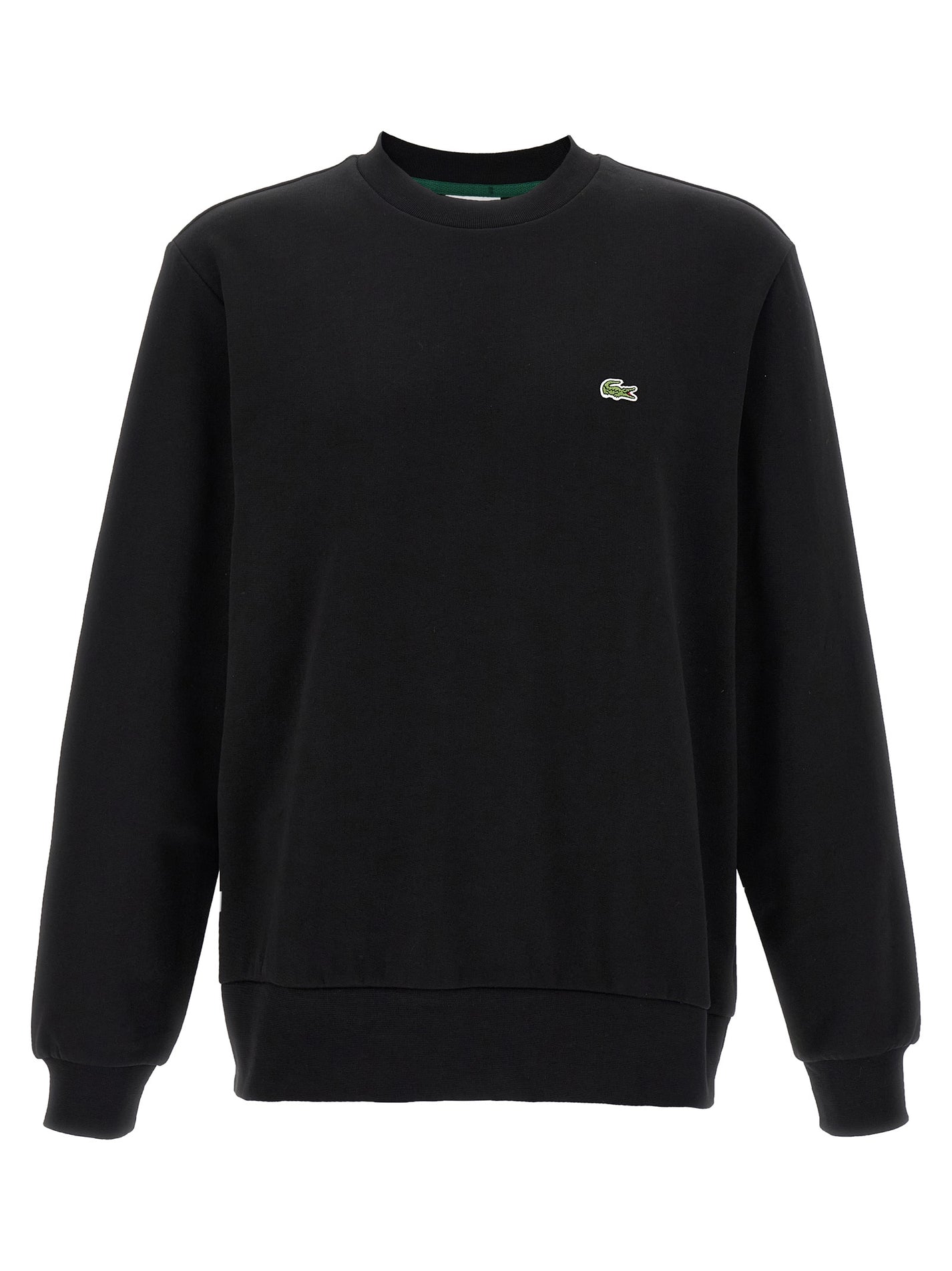 LACOSTE - LACOSTE Men’s Logo Patch Sweatshirt Black - Men’s Sweatshirts