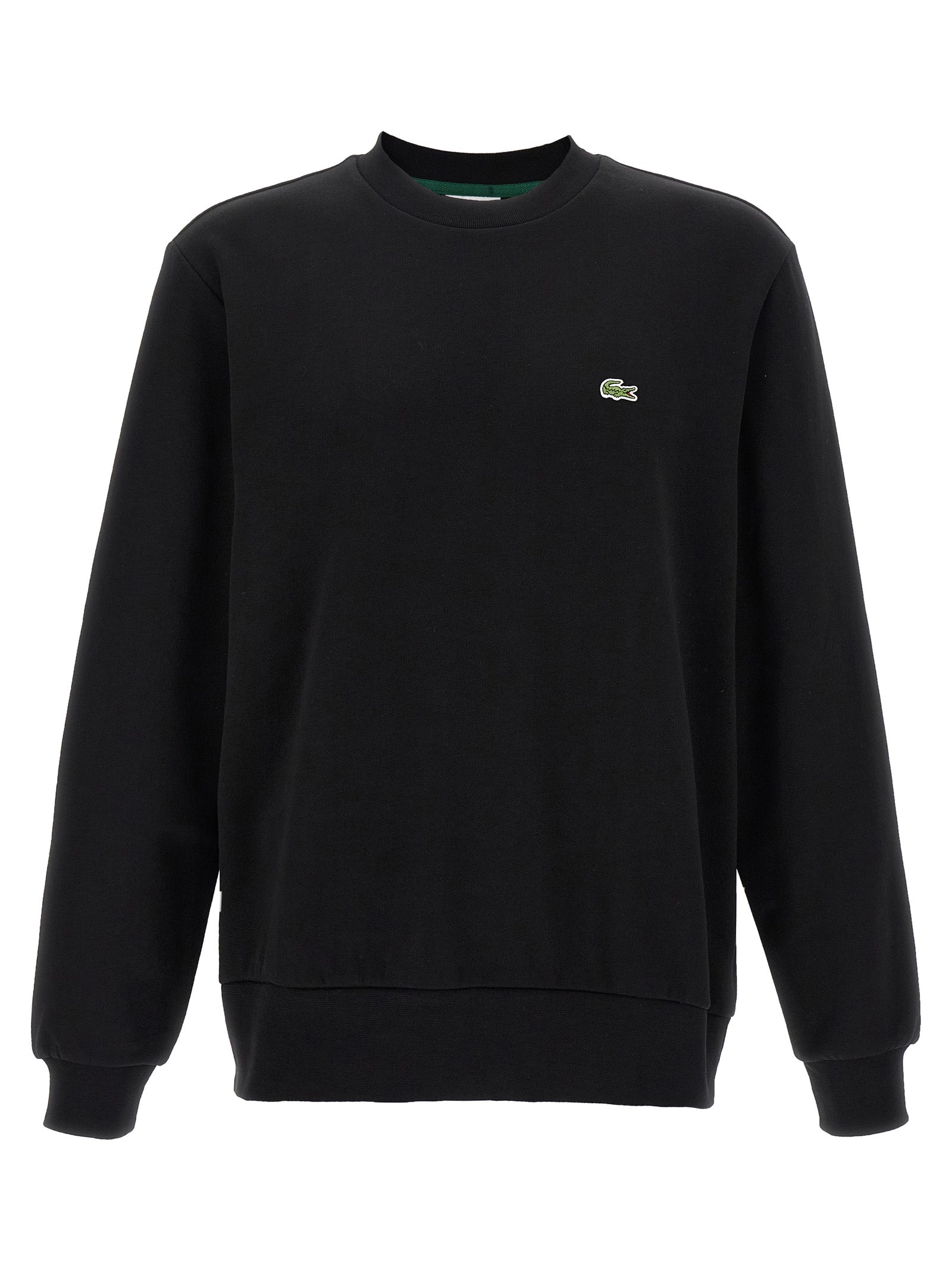 LACOSTE - LACOSTE Men’s Logo Patch Sweatshirt Black - Men’s Sweatshirts