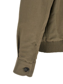 BRIONI - BRIONI Men’s Linen Cotton Blouson Green - Men’s Outerwear