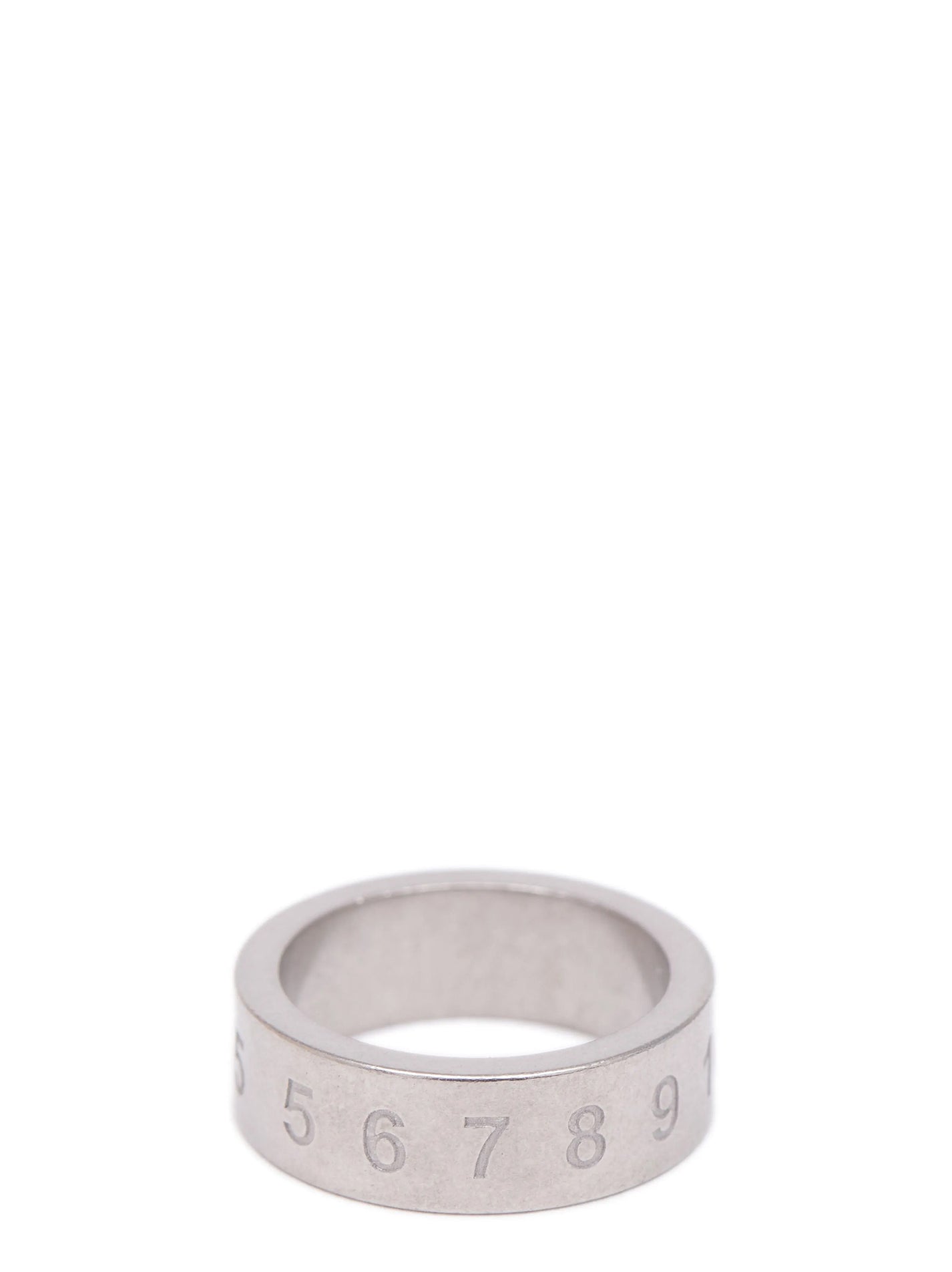 MAISON MARGIELA - MAISON MARGIELA Men’s Number Reference Ring Silver - Man,Accessories,Jewelry,Rings